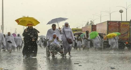 الصحة: الحالة الصحية للحجاج مع هطول الأمطار مطمئنة
