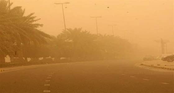 استمرار نشاط الرياح المثيرة للأتربة على الحدود الشمالية