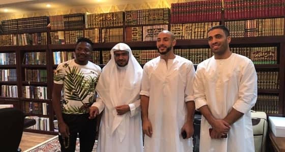 بالصور.. المغامسي يستضيف ثلاثي النصر: أهلا وسهلا بأحبتي