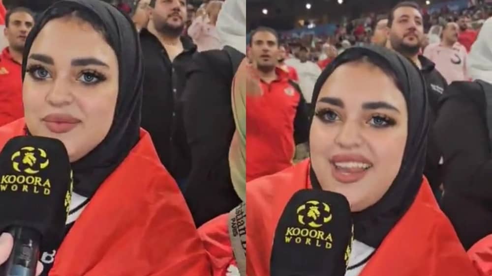 مشجعة مصرية: المنتخب ظُلم من الحكم وهدفنا الفوز بكأس العرب .. فيديو