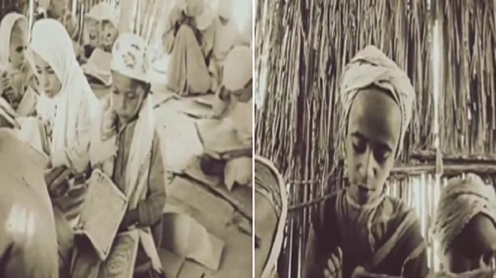 فيديو نادر لطلاب يتلقون التعليم داخل الخيام قبل 59 عاما