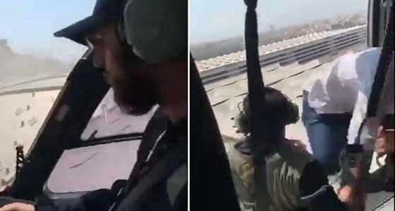 لحظة إخلاء طيران الأمن محطة قطار الحرمين (فيديو)