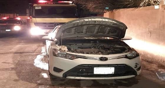 بالصور.. مجهولون يشعلون النار في مركبتين أمام منزل صاحبهما بجدة