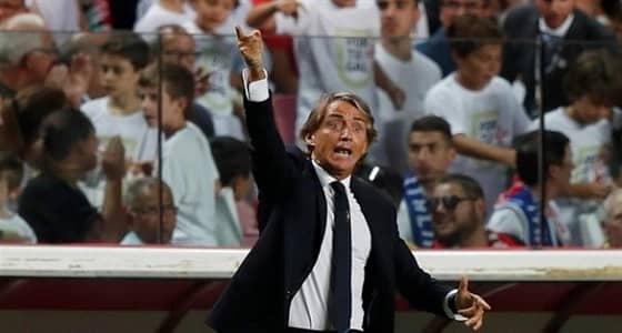 مانشيني : متفائلاً رغم أزمة المنتخب الإيطالي