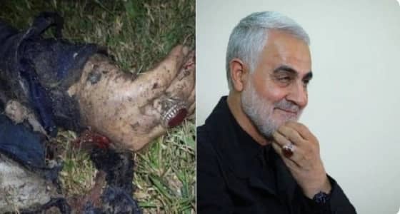 شاهد.. الصورة الأولى لأشلاء قاسم سليماني التي أكدت مقتله