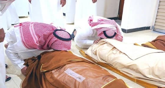 مشهد مؤثر من تشييع شهيدي الواجب " الجبرين والمسطح " في حائل