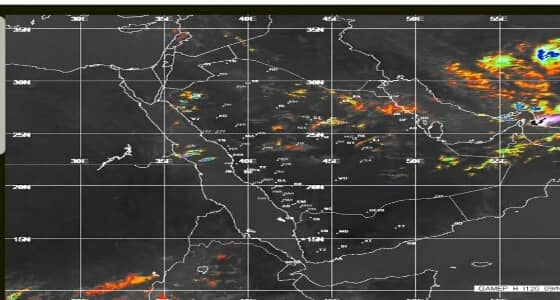 «الأرصاد»: تأثر بعض مناطق المملكة بـ الأمطار