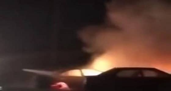 نائب " بلدي مكة " يُهدي صاحبة السيارة المحترقة أخرى جديدة