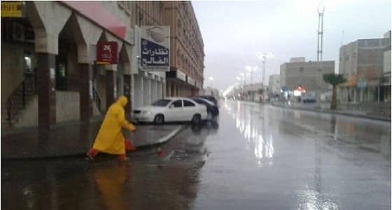 أمطار على مدينة السيح